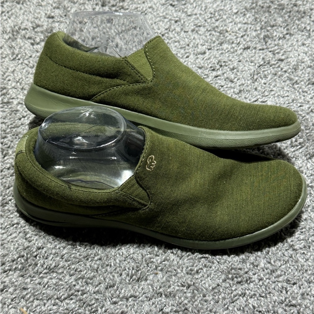 Merino Slip-On Olive Green Women's Comfort Shoes